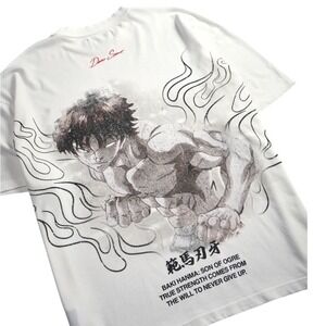 Darc Sport X Baki Hanma Champion Premium Tee Cream XL Limited Edition 240/1000
